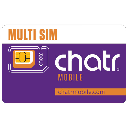 Chatr Prepaid Tri-Cut SIM Card