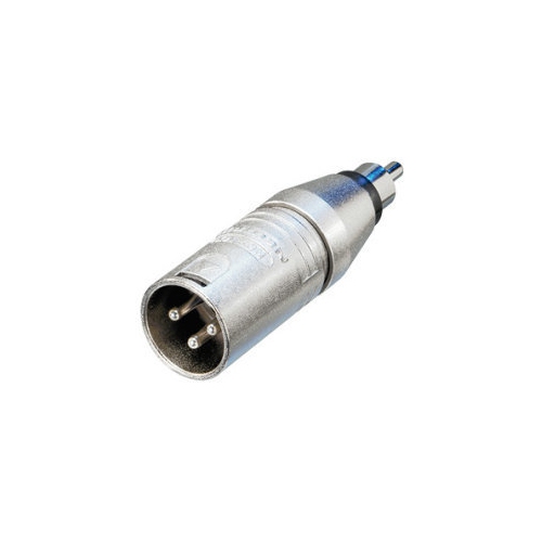 Neutrik NA2MPMM Circular Adapter - 3-Pole XLR Male to RCA