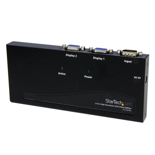 StarTech 2 Port High Resolution VGA Video Splitter - 350 MHz