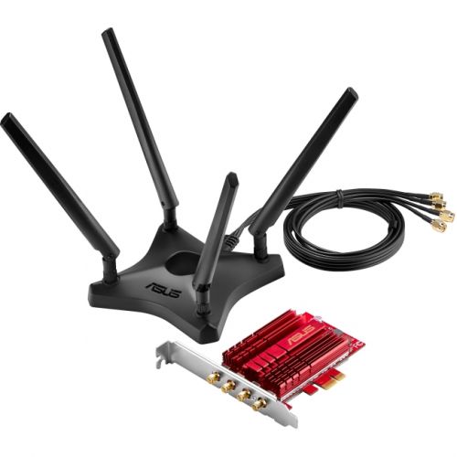 Asus PCE-AC88 IEEE 802.11ac - Wi-Fi Adapter for Desktop Computer