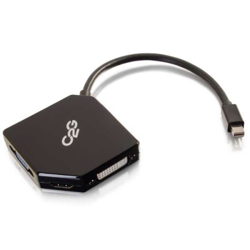 C2G Mini DisplayPort To HDMI, VGA or DVI Adapter -