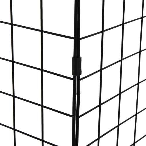 HOMCOM Fireplace Screen, Extendable Fire Spark Guard Cover with Metal Mesh for Living Room Home Decor, Black