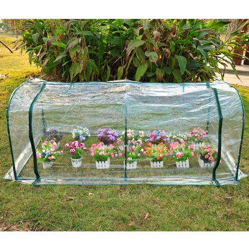 Outsunny 78.7x39.4x31.5IN Tunnel Greenhouse Transparent