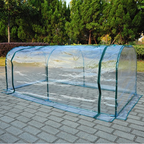 Outsunny 78.7x39.4x31.5IN Tunnel Greenhouse Transparent