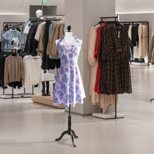 HOMCOM Female Dress Form Mannequin Stand Torso Dressmaker Display Fashion Design Stand