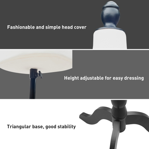 HOMCOM Female Dress Form Mannequin Stand Torso Dressmaker Display Fashion Design Stand