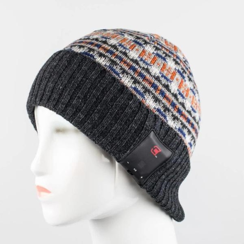 CASECO  Blu Toque Bluetooth Beanie Dual Layered Knit Hat - Northbound In Multicolor