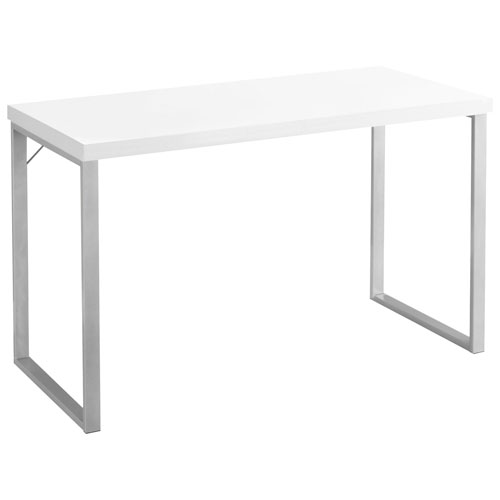 Contemporary Computer Desk - White
