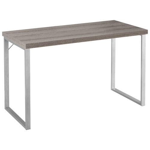 Contemporary Computer Desk - Dark Taupe