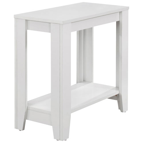 Contemporary Rectangular Accent Table - White