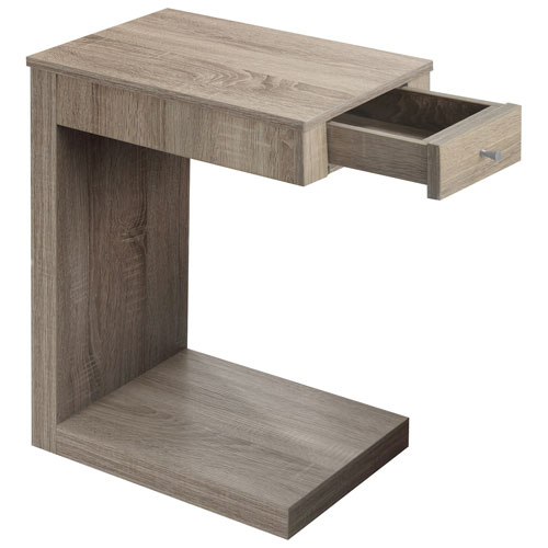 Contemporary Rectangular Accent Table - Dark Taupe