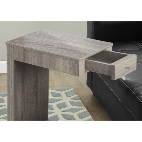 Contemporary Rectangular Accent Table - Dark Taupe