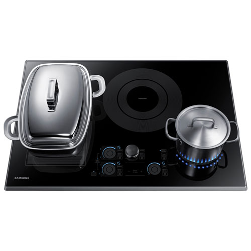 Samsung 30" 3-Element Induction Cooktop (NZ30K7880UG/AA) - Black Stainless Steel