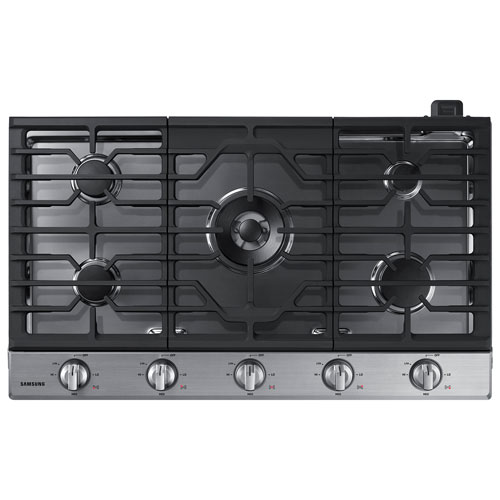 Samsung 36 5 Burner Gas Cooktop Na36n6555ts Aa Stainless