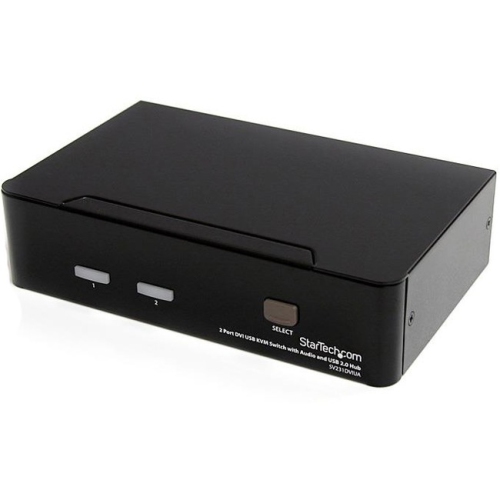 StarTech 2 Port DVI USB KVM Switch with Audio and USB 2.0 Hub