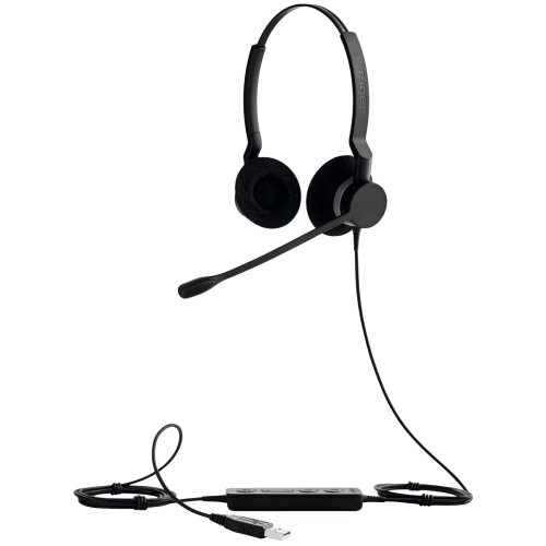 Jabra Biz 2300 USB UC Duo Stereo Headset with Noise Cancelling Microphone