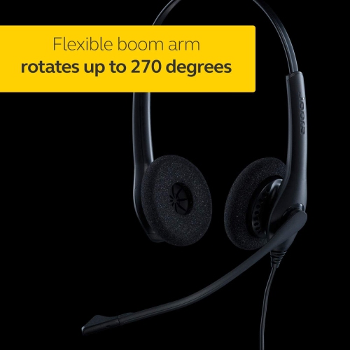 Jabra Biz 1500 Duo USB Professional Corded Headset for Softphone