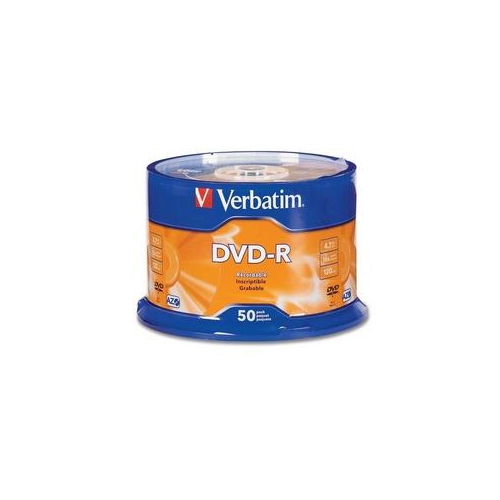 Verbatim AZO DVD-R 4.7GB 16X with Branded Surface - 50pk Spindle