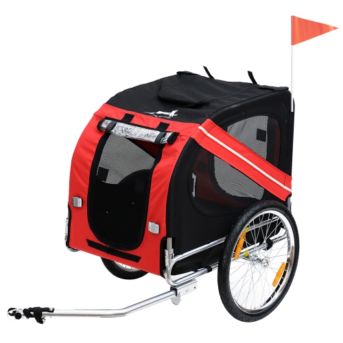 Aosom Dog Bike Trailer Pet Cart Bicycle Wagon Cargo Carrier
