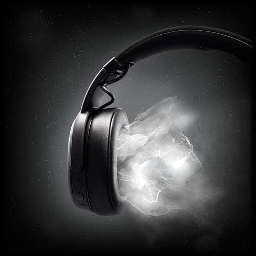 Skullcandy Crusher Over-Ear Sound Isolating Wireless Headphones with Mic - Black - Only at Best Buy