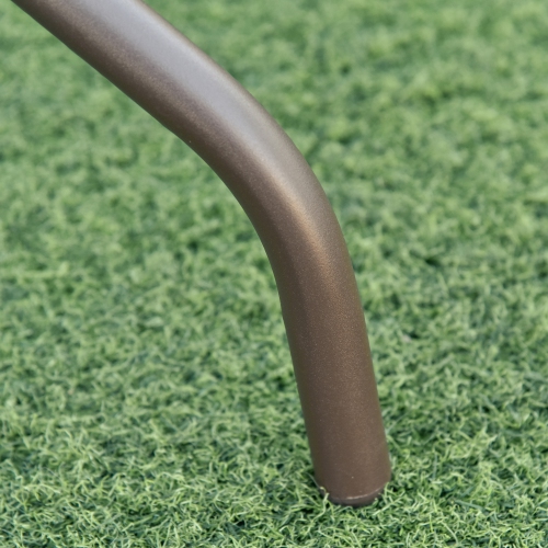 Outsunny 6 Pieces Patio Dining Set with Umbrella, Outdoor Furniture Set with Round Table and 4 Folding Chairs for Garden, Lawn, Deck, Cream-white