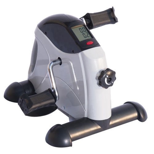 Mini vélo d'exercice portatif Pédale de bureau Vélo d'intérieur Fitness Machine d'exercice pour les pieds avec écran LCD de Soozier