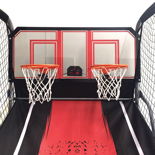 Hathaway Shot Pro Deluxe 81" Electronic Dual Indoor Basketball (BG2246BL)