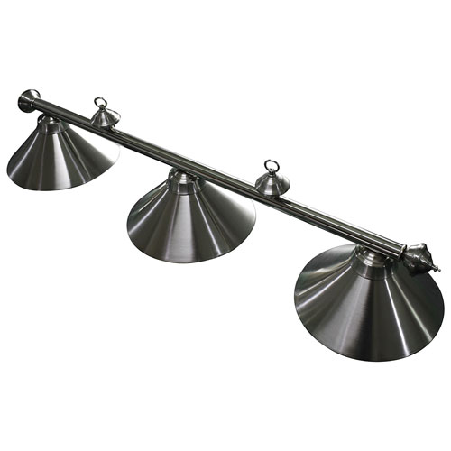Lampe de table de billard en acier inoxydable suspendue de Hathaway - Argenté-gris