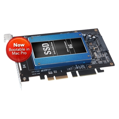 Sonnet – Carte pour disque SSD SATA PCIe 2.0 de 6 Gb/s Tempo