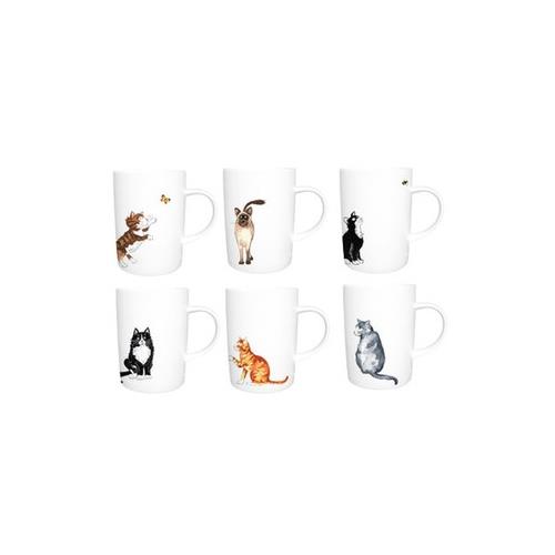 Roy Kirkham Lyric Mug - Cats Set of 6