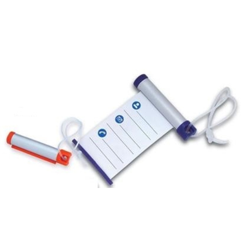 ELEGANCE  Write N Roll Luggage Tag - Silver/grey