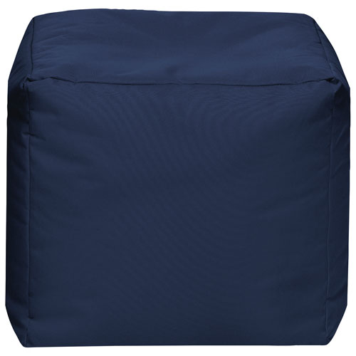 Sitting Point Cube Brava Contemporary Bean Bag Chair - Navy