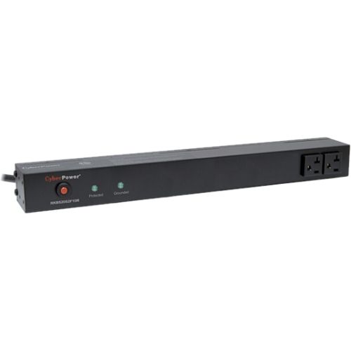 CYBER POWER  Cyberpower Rackbar Surge Suppressor Rm 1U Rkbs20S2F10R 20A 12-Outlet