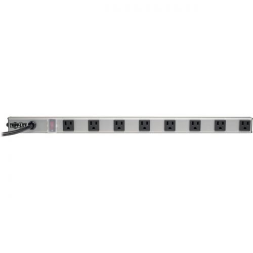 Tripp Lite Power Strip 120V Right Angle 5-15R 8 Outlet 15ft Cord 24" Length
