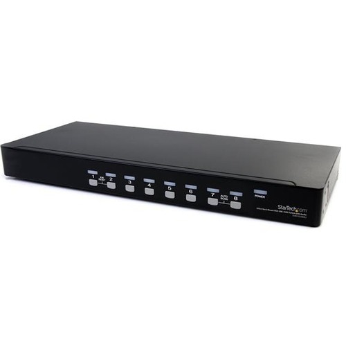 StarTech 8 Port Rackmount USB VGA KVM Switch w/ Audio