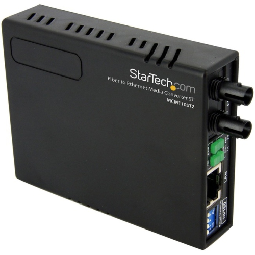 Image 1 of 1.. StarTech 10/100 MM Fiber Copper Fast Ethernet Media Converter ST 2 km