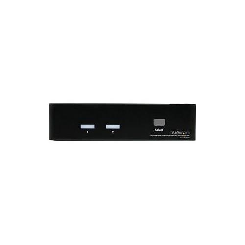 StarTech 2 Port USB HDMI KVM Switch with Audio and USB 2.0 Hub