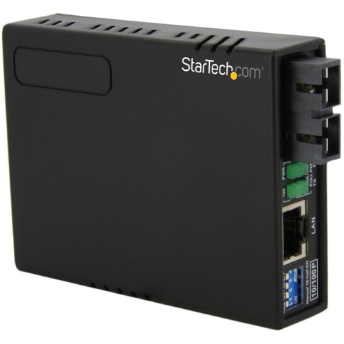 StarTech 10/100 Fiber to Ethernet Media Converter SC w/ PoE