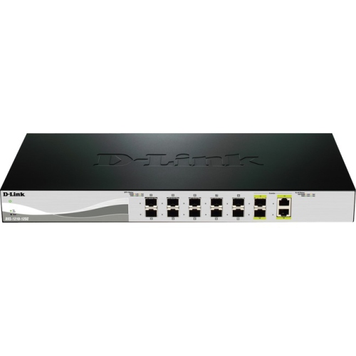 D-Link DXS-1210-12SC 10G Smart Switch with 10-port 10G SFP+ and 2-port 10GBASE-T/SFP+ Combo Port