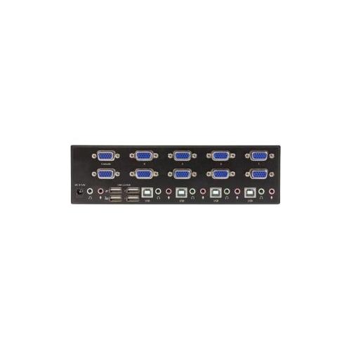 StarTech 4-port KVM Switch with Dual VGA and 2-port USB Hub - USB 2.0