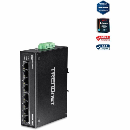 TRENDnet TI-PG80 8-port hardened Industrial Gigabit PoE+ Switch