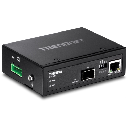 TRENDnet Hardened Industrial 100/1000Base-T to SFP Media Converter NEW