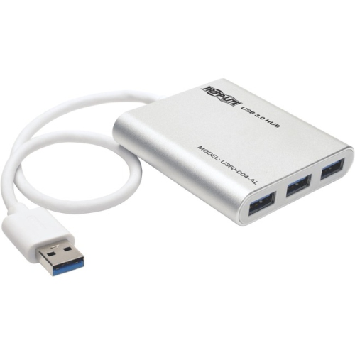 TRIPP LITE BY EATON  U360-004-Al 4-Port Portable USB 3.0 Superspeed Mini Hub, Aluminum (U360004Al)