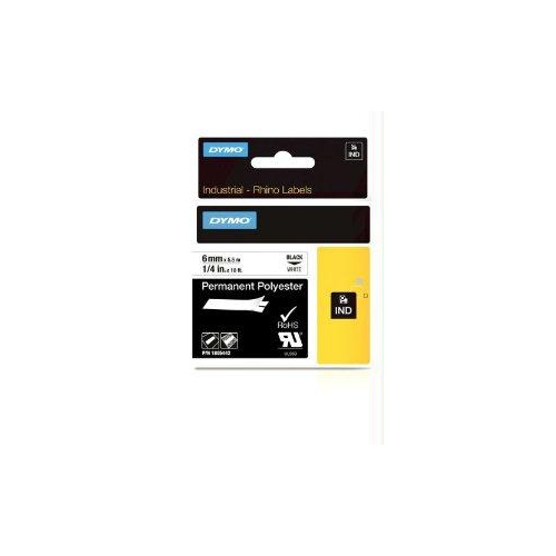 DYMO  Black On Id Label In White