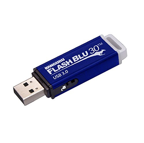 KANGURU SOLUTIONS  Flashblu30 With Physical Write Protect Switch Superspeed USB3.0 Flash Drive