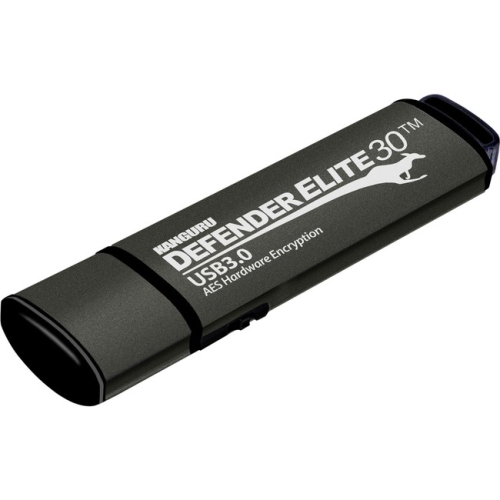 Image 1 of 1.. Kanguru Defender Elite30 Hardware Encrypted USB Flash Drive, 16G