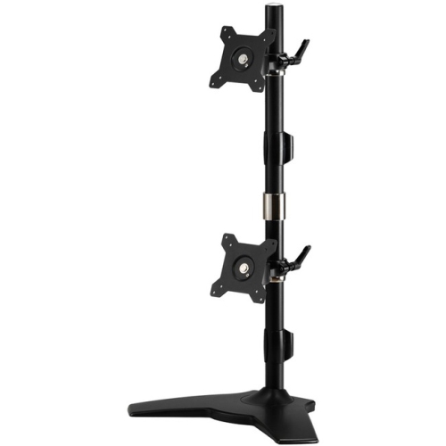 AMER NETWORKS  Mounts Stand Based Vertical Dual Monitor Mount. Up to 24", 26.4Lb Monitors (Amr2Sv)