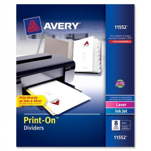 Avery Customizable Print-On Dividers