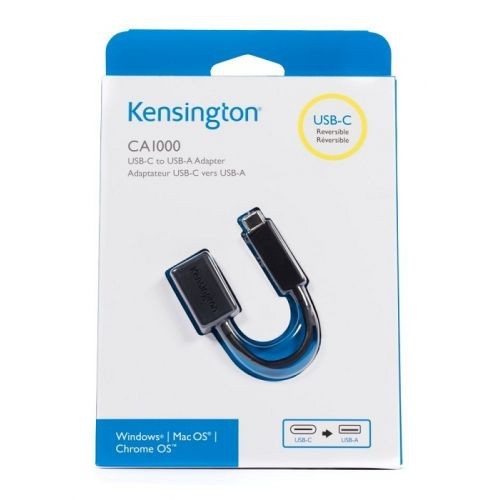 Kensington CA1000 USB C to USB A Adapter USB Data Transfer Cable for  Smartphone Hard Drive Tablet KeyboardMouse First End 1 x USB 3.1 Type A  Female Second End 1 x USB