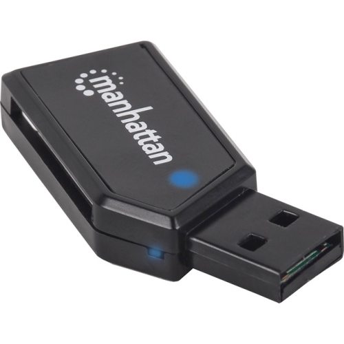 Lecteur/graveur de cartes multiples USB 24-en-1 mini haute vitesse de Manhattan